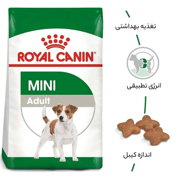 قیمت غذای خشک رویال کنین مینی ادالت وزن 4 کیلوگرم