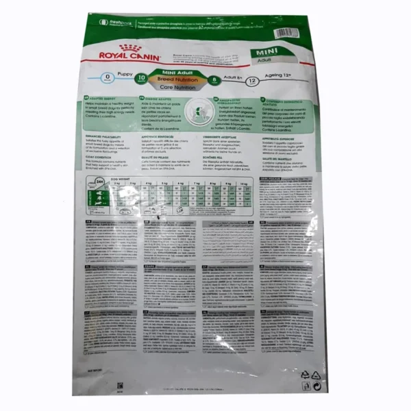 غذای خشک سگ رویال کنین مدل MINI Adult وزن 4 و 8 کیلوگرم