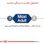 غذای خشک سگ رویال کنین مدل Maxi Adult وزن 15 کیلوگرم