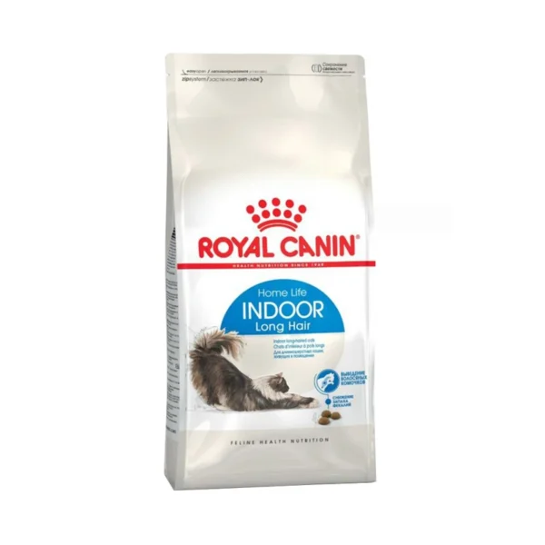 غذای خشک گربه ایندور لانگ هیر رویال کنین وزن 2 کیلوگرم