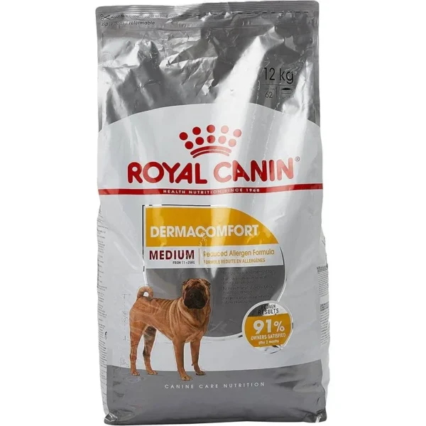 غذای خشک مدیوم درماکومفورت رویال کنین وزن 12 کیلوگرم