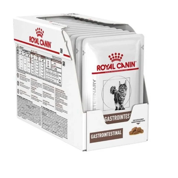 پوچ گربه گاسترو اینتستینال  رویال کنین وزن 85 گرم