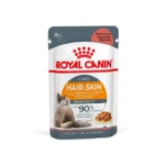 پوچ گربه هیر اند اسکین گروی رویال کنین وزن 85 گرم