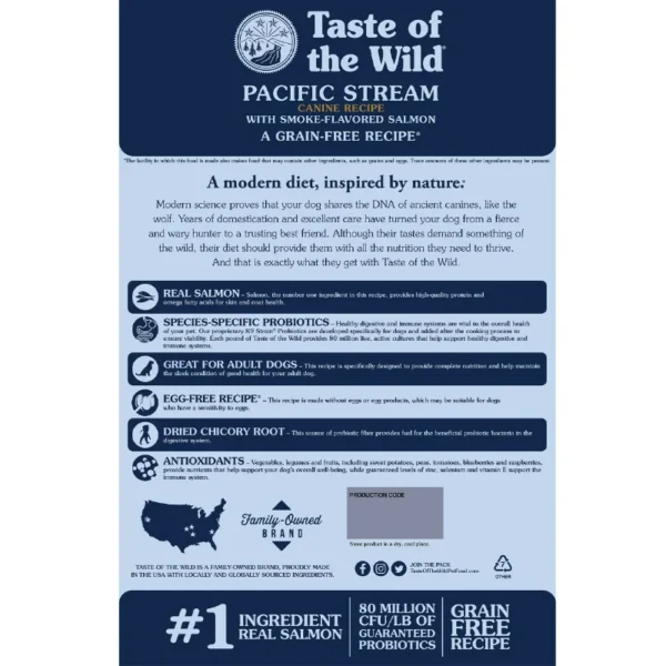 غذای خشک سگ تیست آف د وایلد ماهی دودی وزن 12.2 کیلوگرم