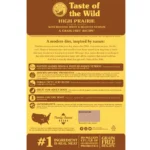 غذای خشک سگ تیست آف د وایلد گوشت گوزن دودی و گاومیش