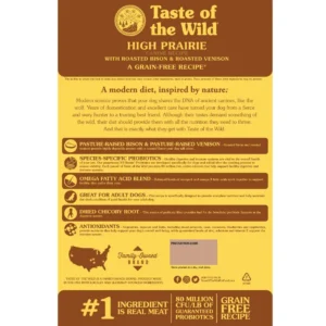 غذای خشک سگ تیست آف د وایلد  High Prairie Canine Recipe