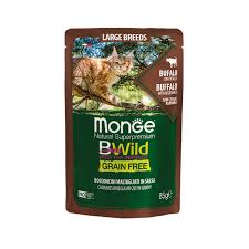 BWild پوچ گربه بالغ بدون غلات مخصوص تمام سنین نژاد بزرگ / بوفالو سبزیجات